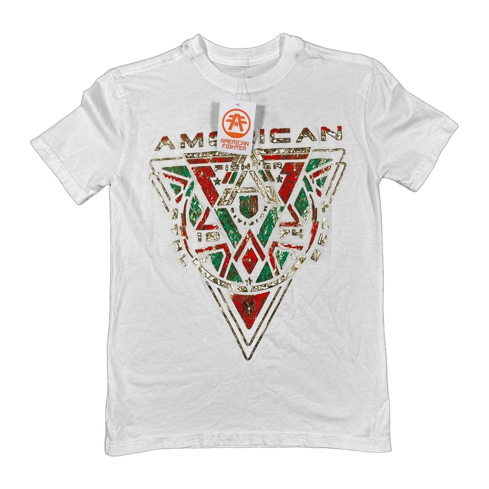 American Fighter Para Kids Youth XS White Bellview Graphic Tee NWT Boys Shirt